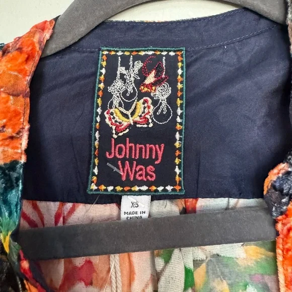 Johnny Was Renna Burnout Dress size XS NWT